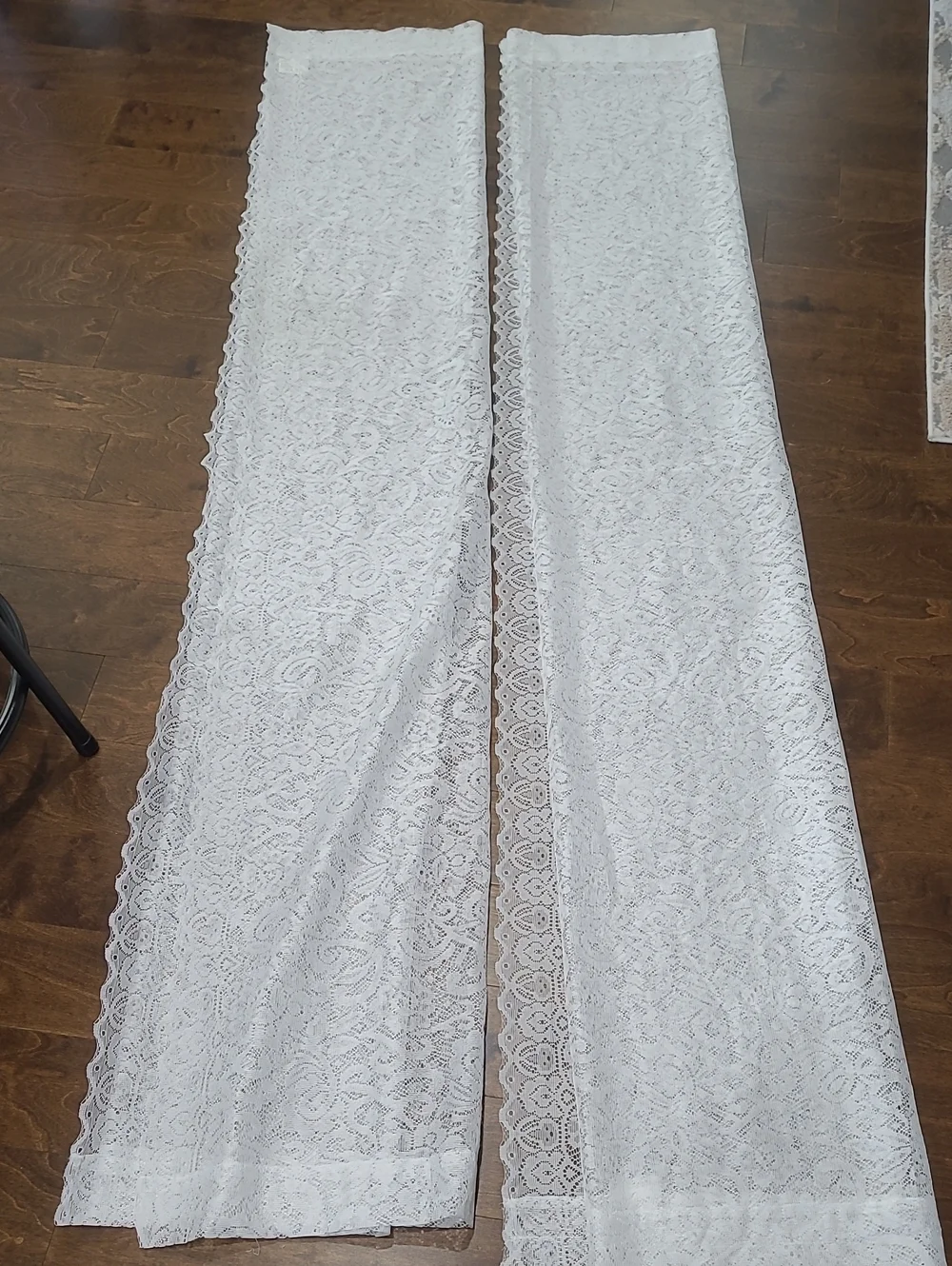 Pair (2) of Vintage Lace Window Panels 58x84